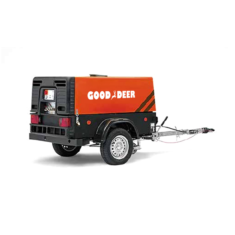 Compresseur d'air à vis mobile entraîné par moteur diesel minier